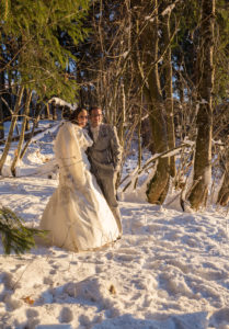 Se marier en hiver, photographe Megève