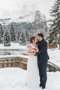 mariage hiver au pays du Mont Blanc