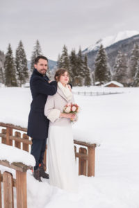 mariage hiver montagne